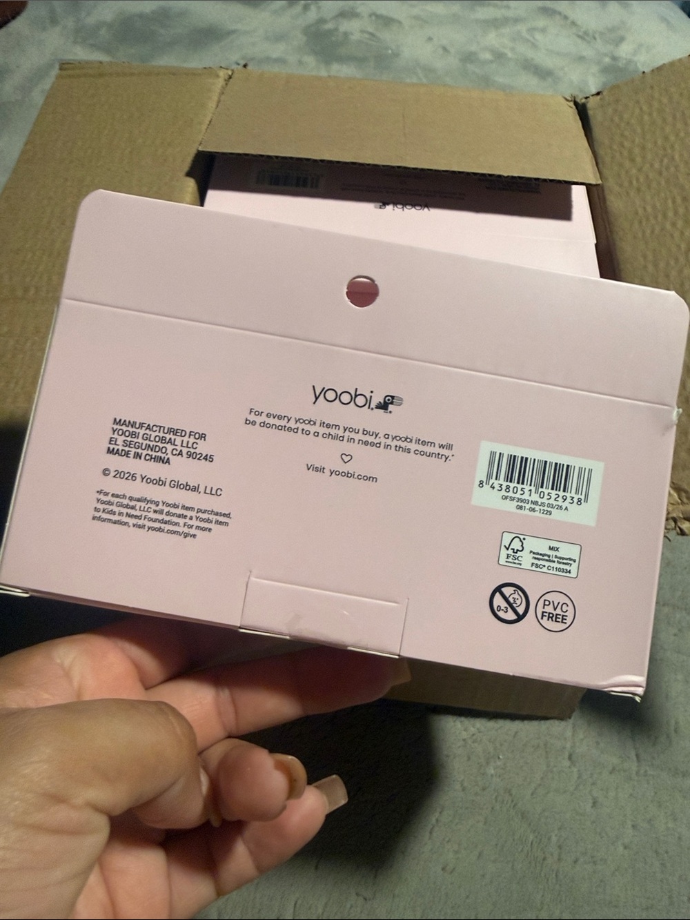 Yoobi Pink and Gold LoveShackFancy Stapler - Picture 2 of 3